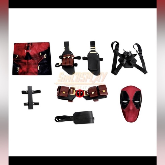 Men’s/Teens Deadpool Wade Wilson Costume. 3D Printed Spandex with accessories. - Picture 3 of 15